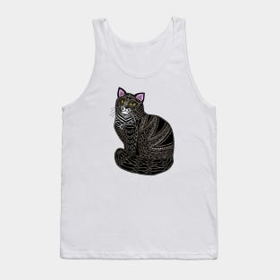 Tubby Tabby Cat Tank Top